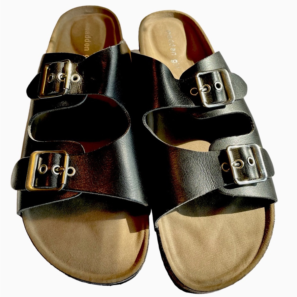 Madden Girl Black Sandal Size 11